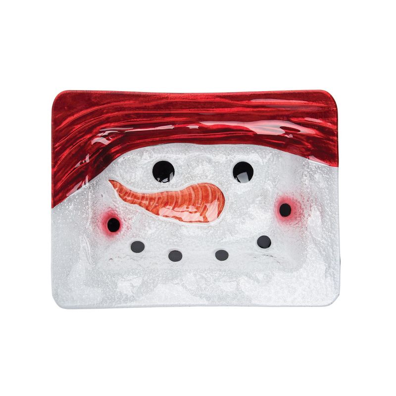 C&F Home Snowman Square Plate