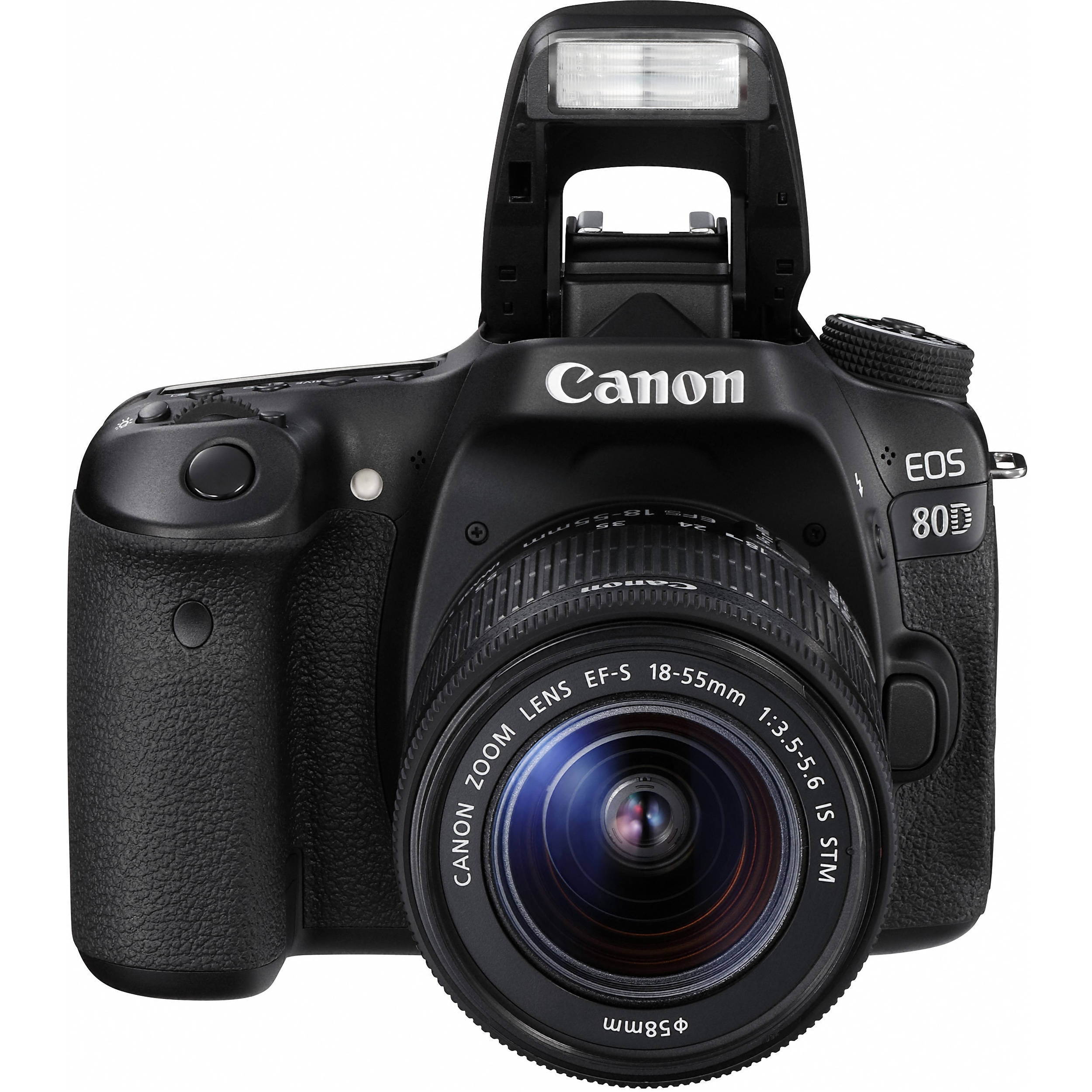 Canon EOS 80D DSLR Camera with 18-55mm Lens Bundle w/ Memory Kit + 10-22mm Lens (Intl Model)