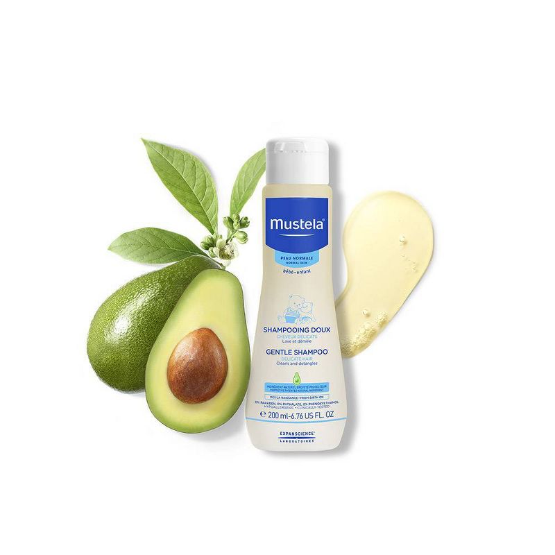 Mustela Gentle Baby Shampoo and Detangler - 6.76 fl oz