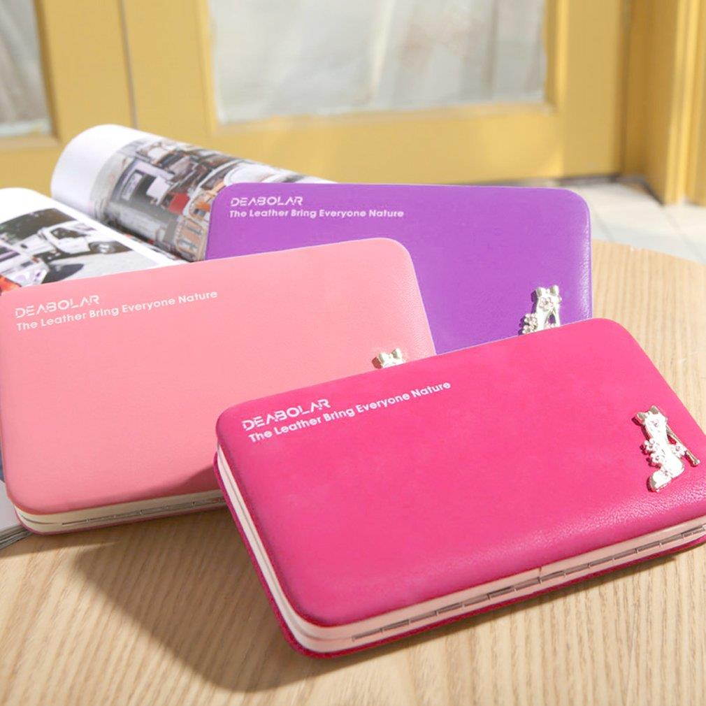 Korean Fashion Women Large Capacity PU Leather Wallet Phone Bag Case Long Style Female Phone Bag Suitable For iPhone For Samsung