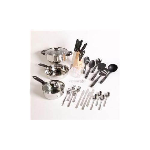 Gibson Overseas 89117.32 Lybra Ss Cookware Set 32Pc