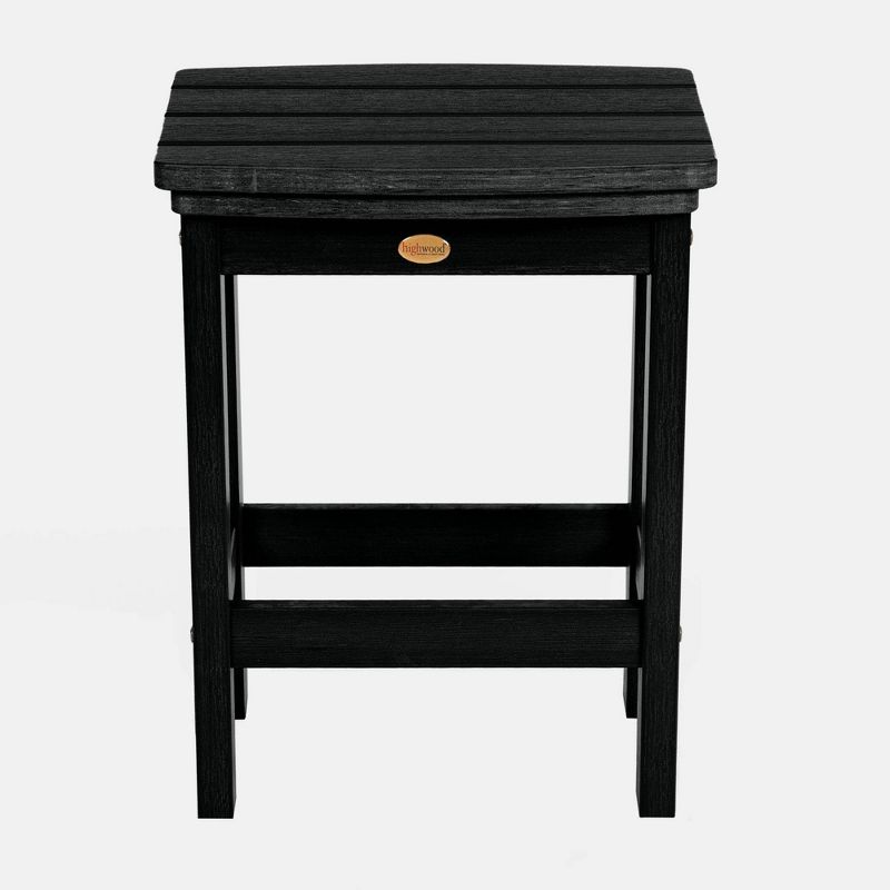 Lehigh Counter Height Patio Stool Black - highwood