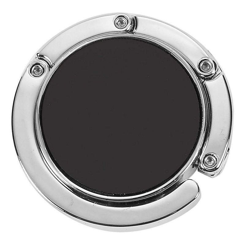 Juvale Set of 4 Purse Hook Set - Folding Magnetic Handbag Hanger with Anti Slip Rubber Padding with Floral and Butterfly Design