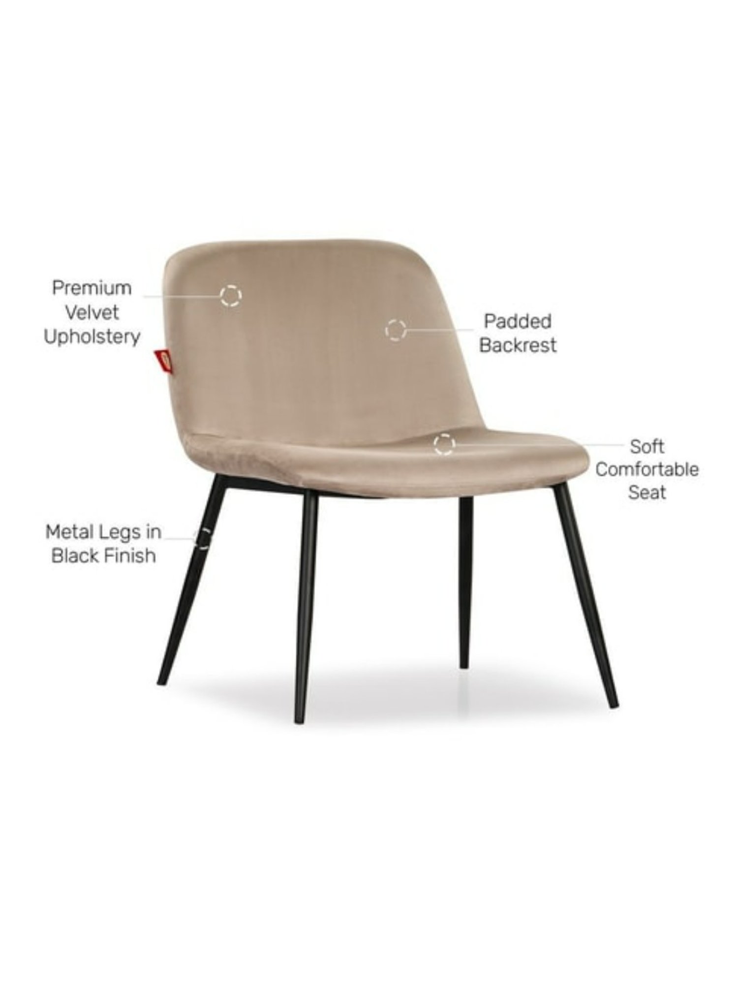 Durian Melania Cigar Brown Fabric Rocker Chairs