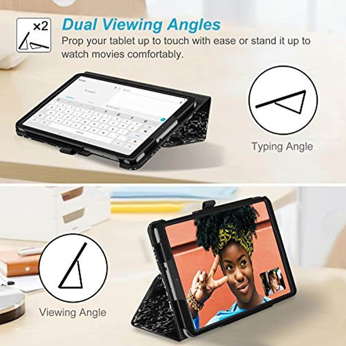 Fintie Folio Case for Samsung Galaxy Tab A 8.4 2020 Model SM-T307 (Verizon/T-Mobile/Sprint/AT&T), [Corner Protection] Slim Fit Premium Vegan Leather Stand Cover, Composition Book