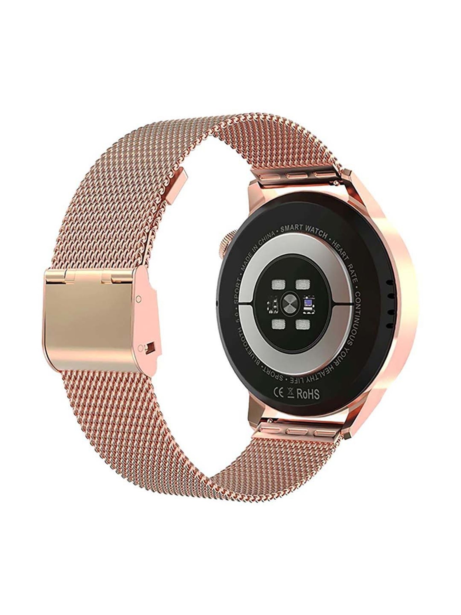 IZI Smart Plus Calling GPS NFC Smartwatch with Steel Band (Rose Gold)