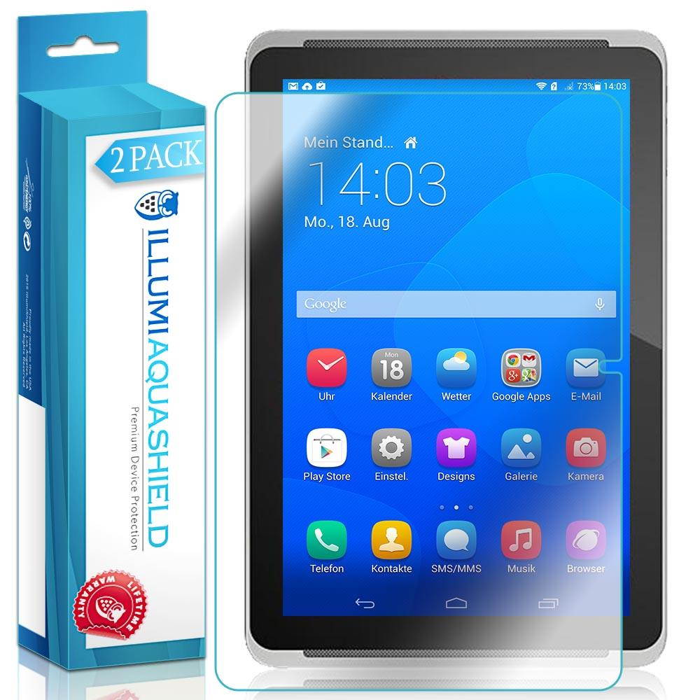 ILLUMI AquaShield Screen Protector Compatible with HP 10 Plus (2-Pack) No-Bubble High Definition Clear Flexible TPU Film