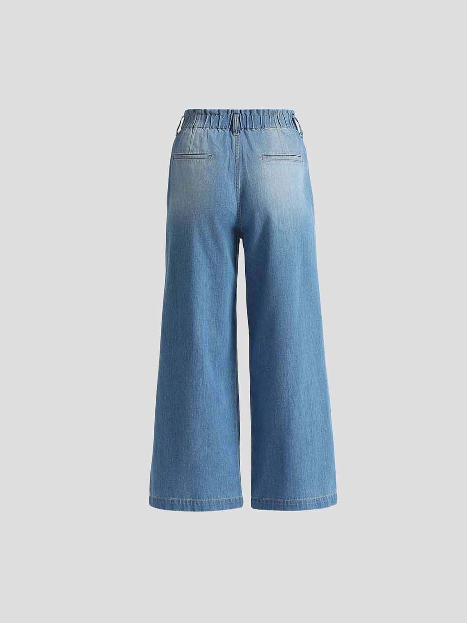Pepe Jeans Blue Cotton High Rise Flared Jeans