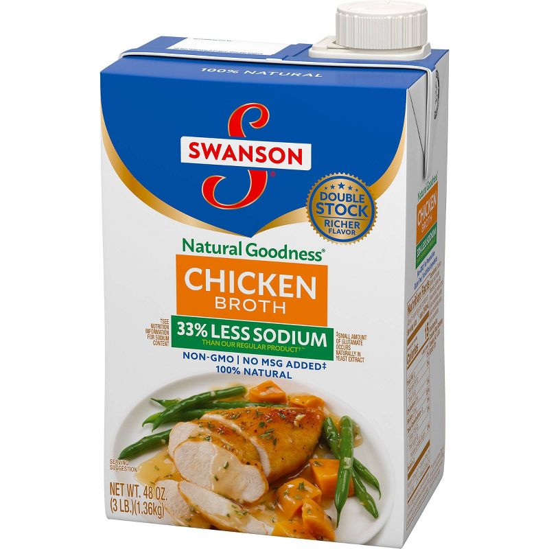 Swanson Natural Goodness Chicken Broth Carton - 48fl oz