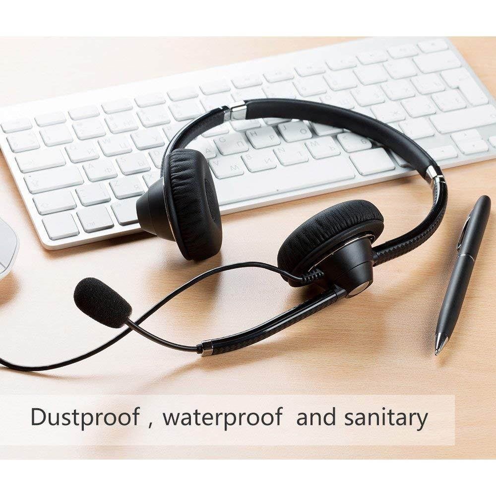 FEPITO 20 Pack Mini Size Microphone Windscreen for Lapel Lavalier Headset Microphone Foam Covers, Black