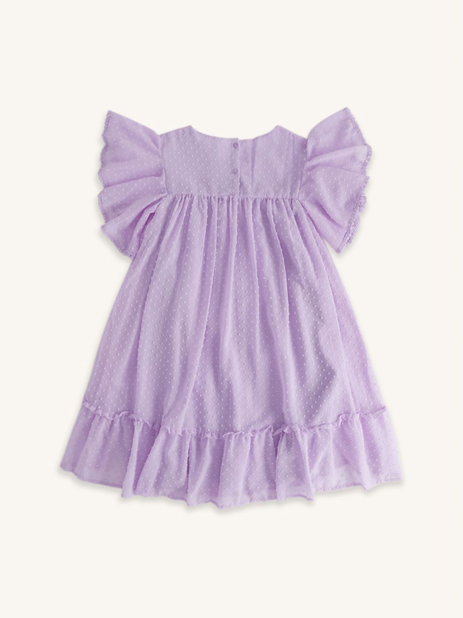 Pantaloons Junior Purple Cotton Regular Fit Dress