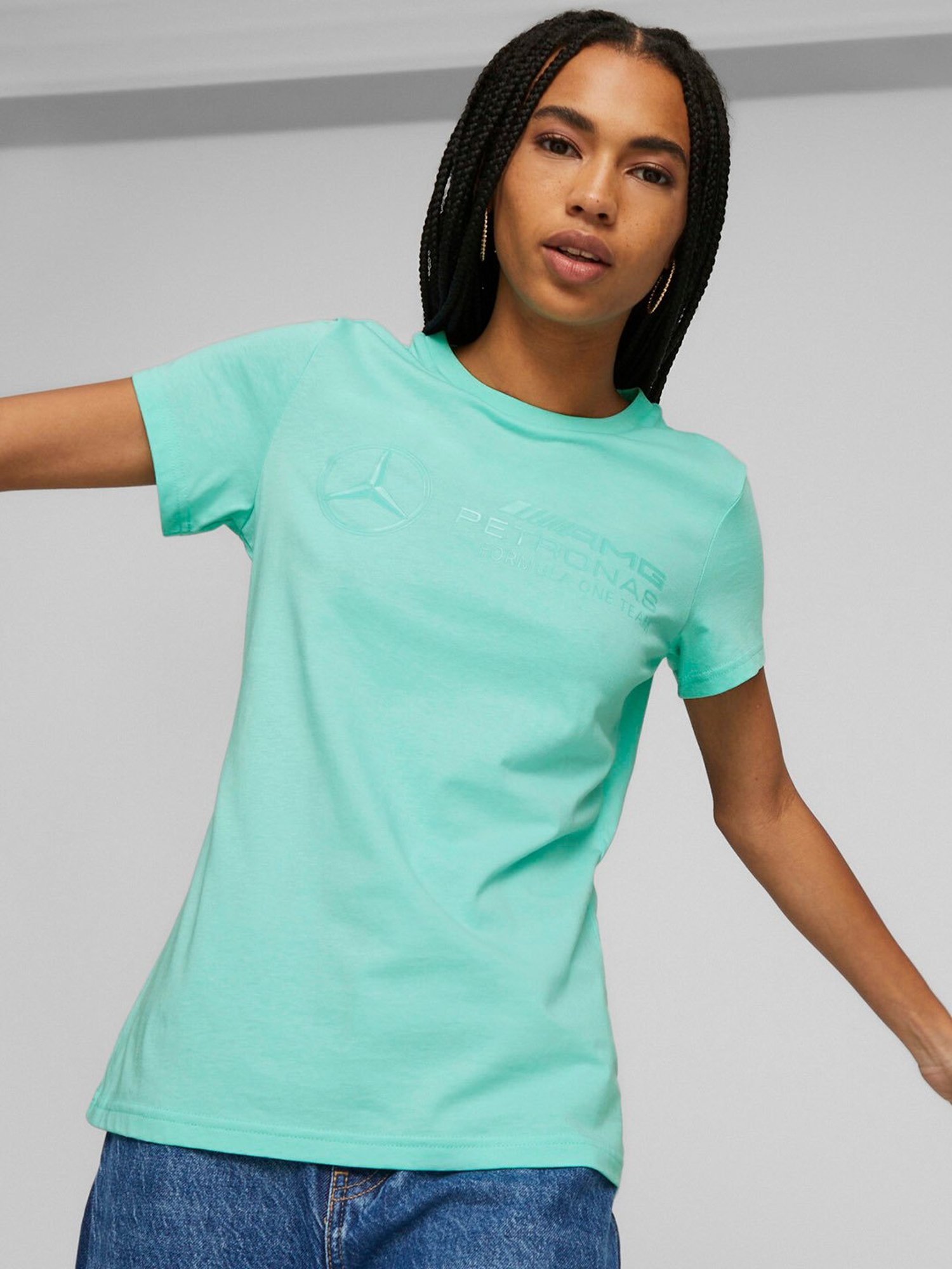 Puma Mercedes Amg Petronas Ess Logo Regular Fit T-Shirt