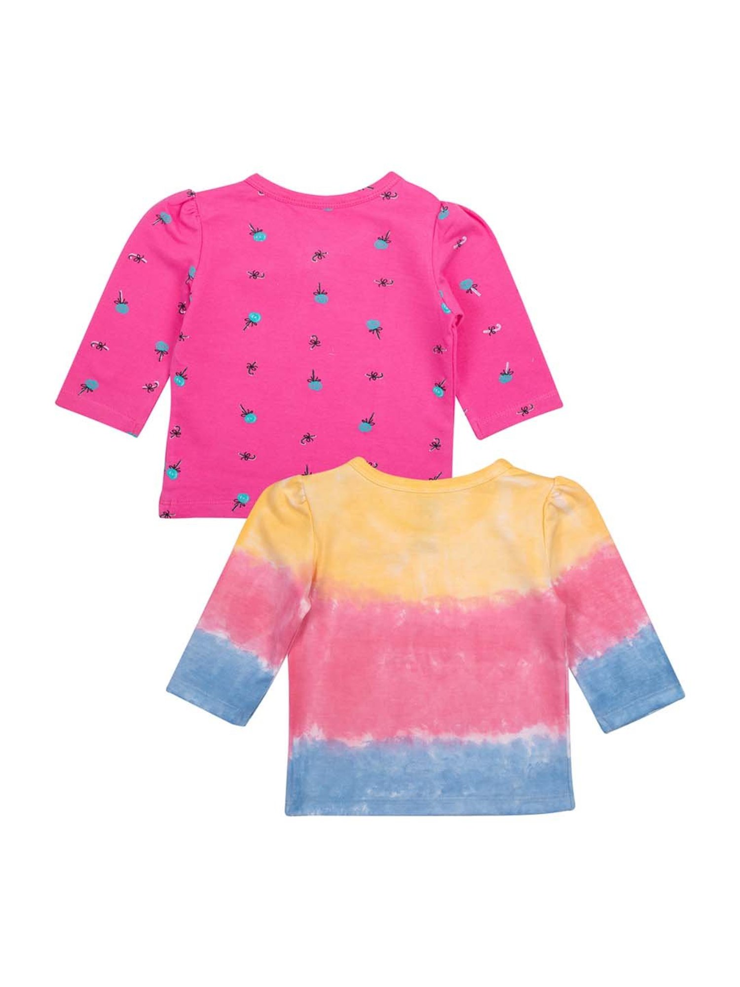 Mee Mee Kids Multicolor Printed Tops - Pack of 2