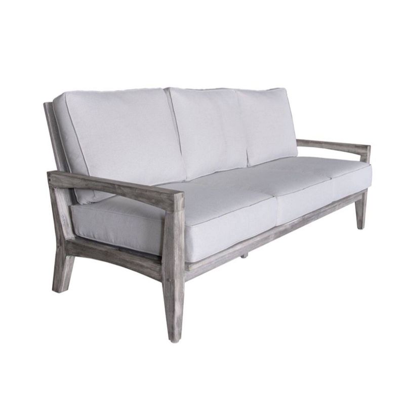 Driftwood Surf Side Teak 4pc Sofa Set - Gray - Courtyard Casual