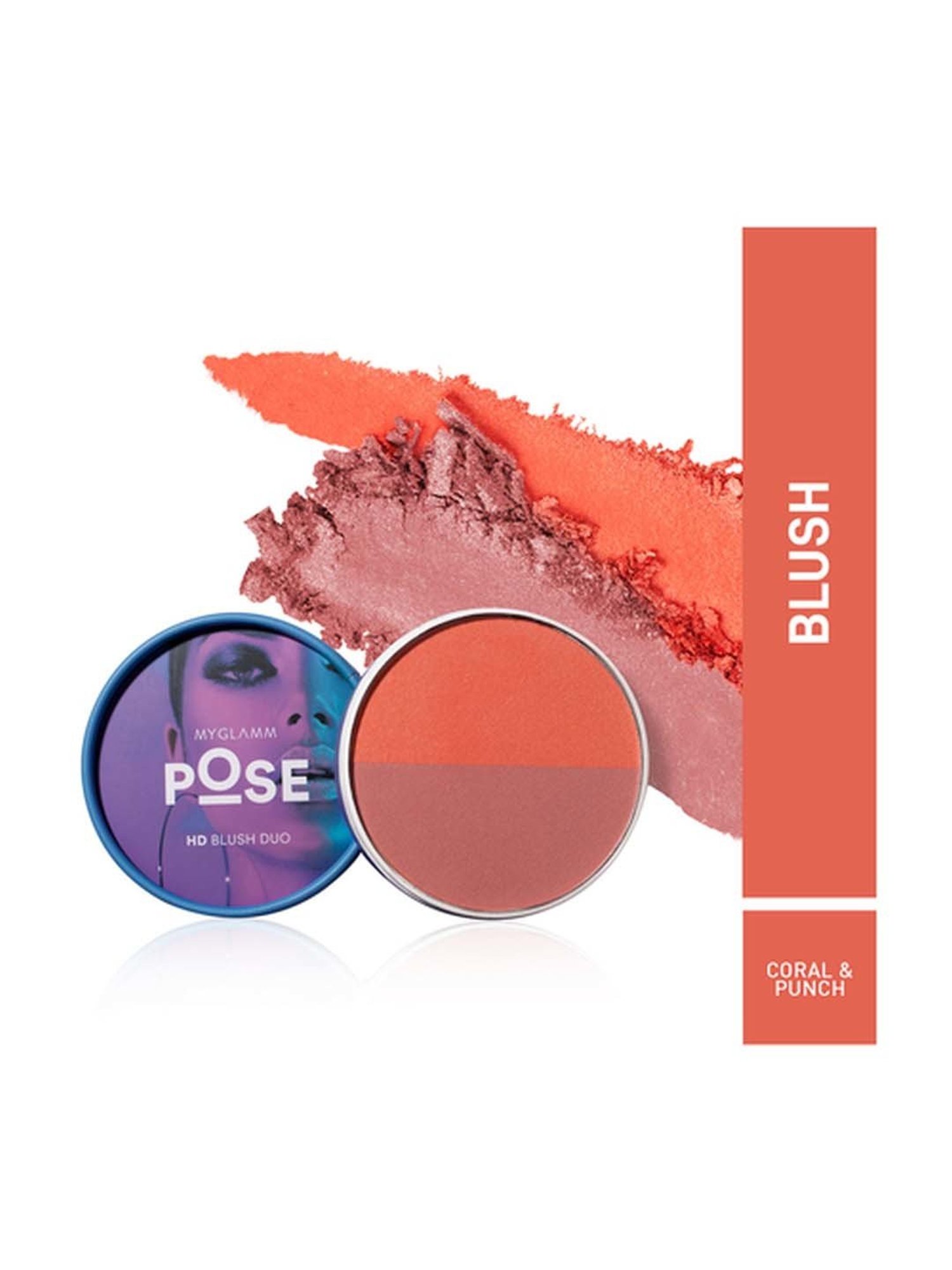 MyGlamm Pose Hd Blush Duo Coral Punch - 9 gm