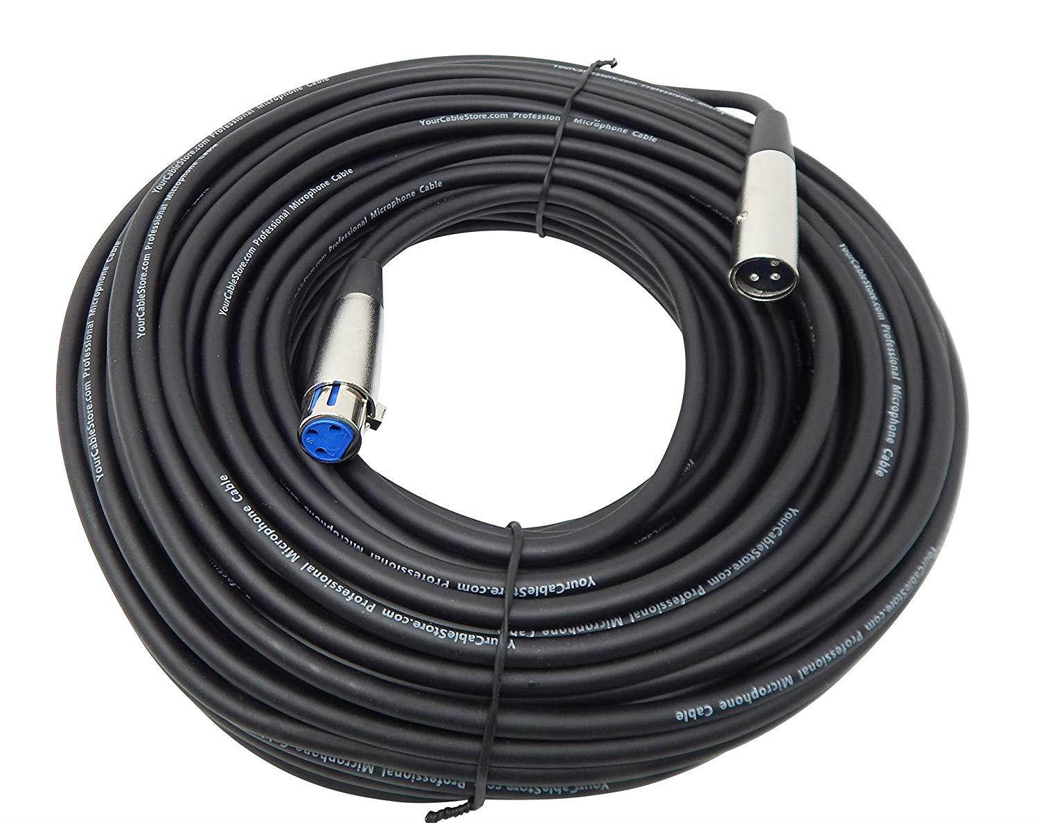 Your Cable Store 150 Foot XLR 3 Pin Male/Female Microphone Cable 20 AWG
