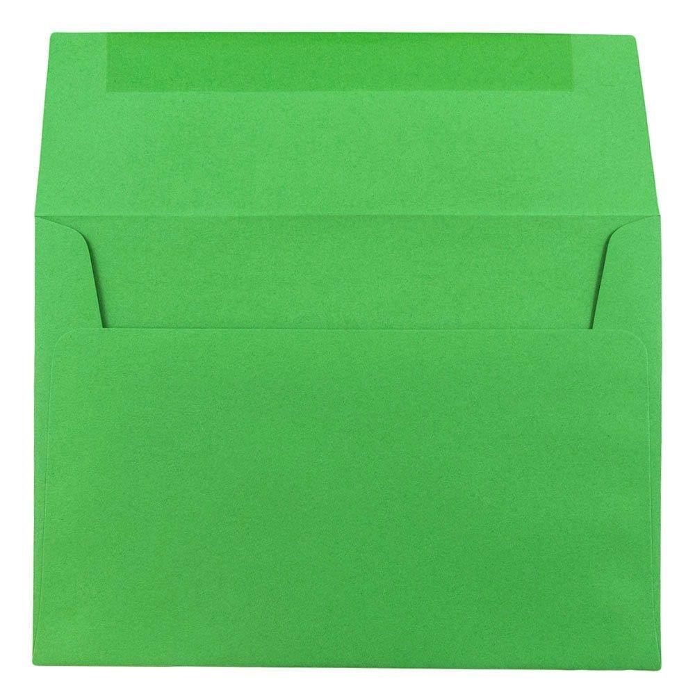 JAM PAPER A8 Colored Invitation Envelopes - 5 1/2 x 8 1/8 - Green Recycled - 50/Pack