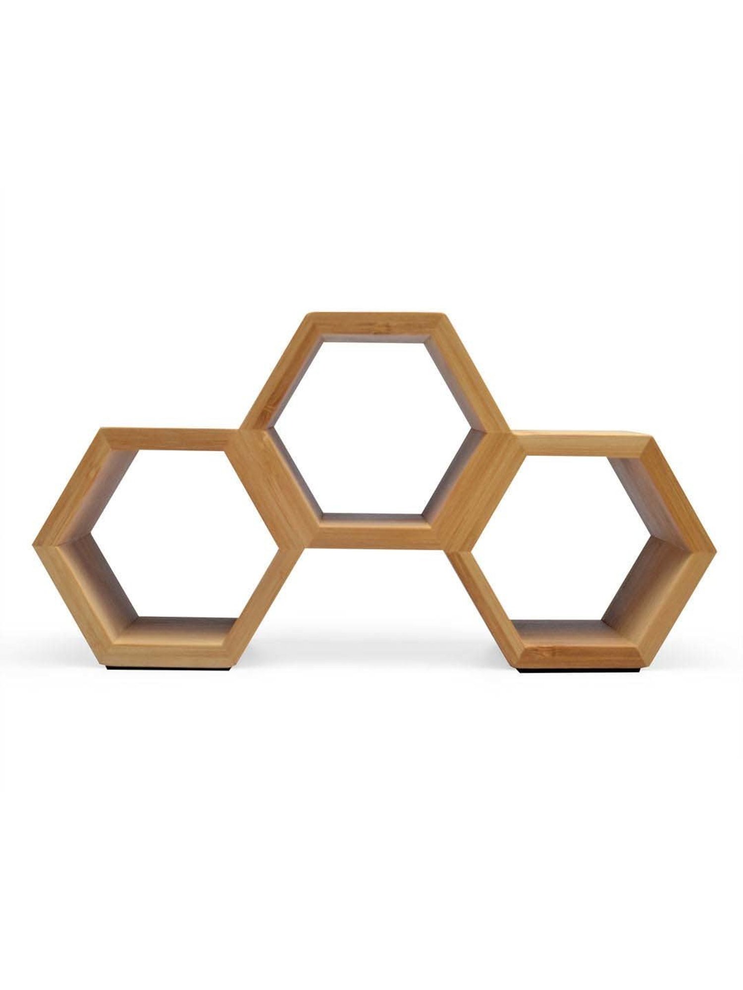 @home Brown Bamboo 3-In-1 Kitchen Rack