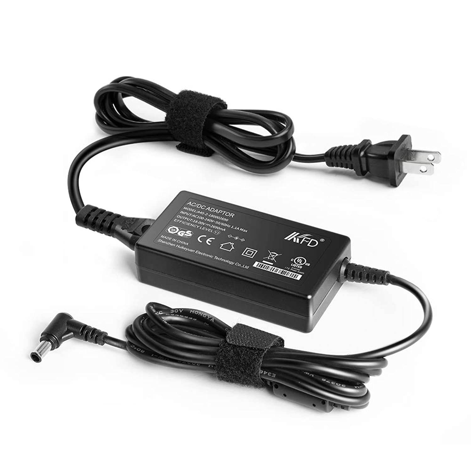 KFD 18V Adapter for Sony SRSX7 SRSX77 Portable Wi-Fi & Bluetooth Speaker SA-NS300 SA-NS400 SA-NS500 SA-NS510 SA-NS410 Speaker FMP-X1 4K Player SA-40SE1 SA-32SE1 SA-46SE1 AC-E1826L Power Supply Charger