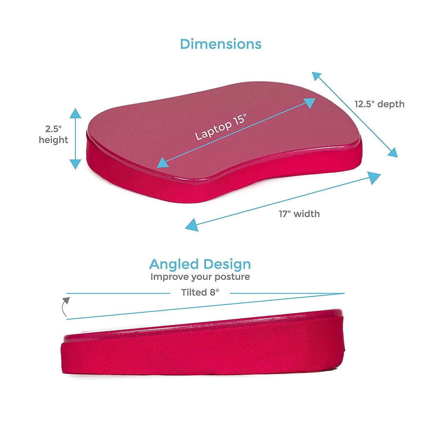 Sofia + Sam Mini Memory Foam Lap Desk Color: Pink