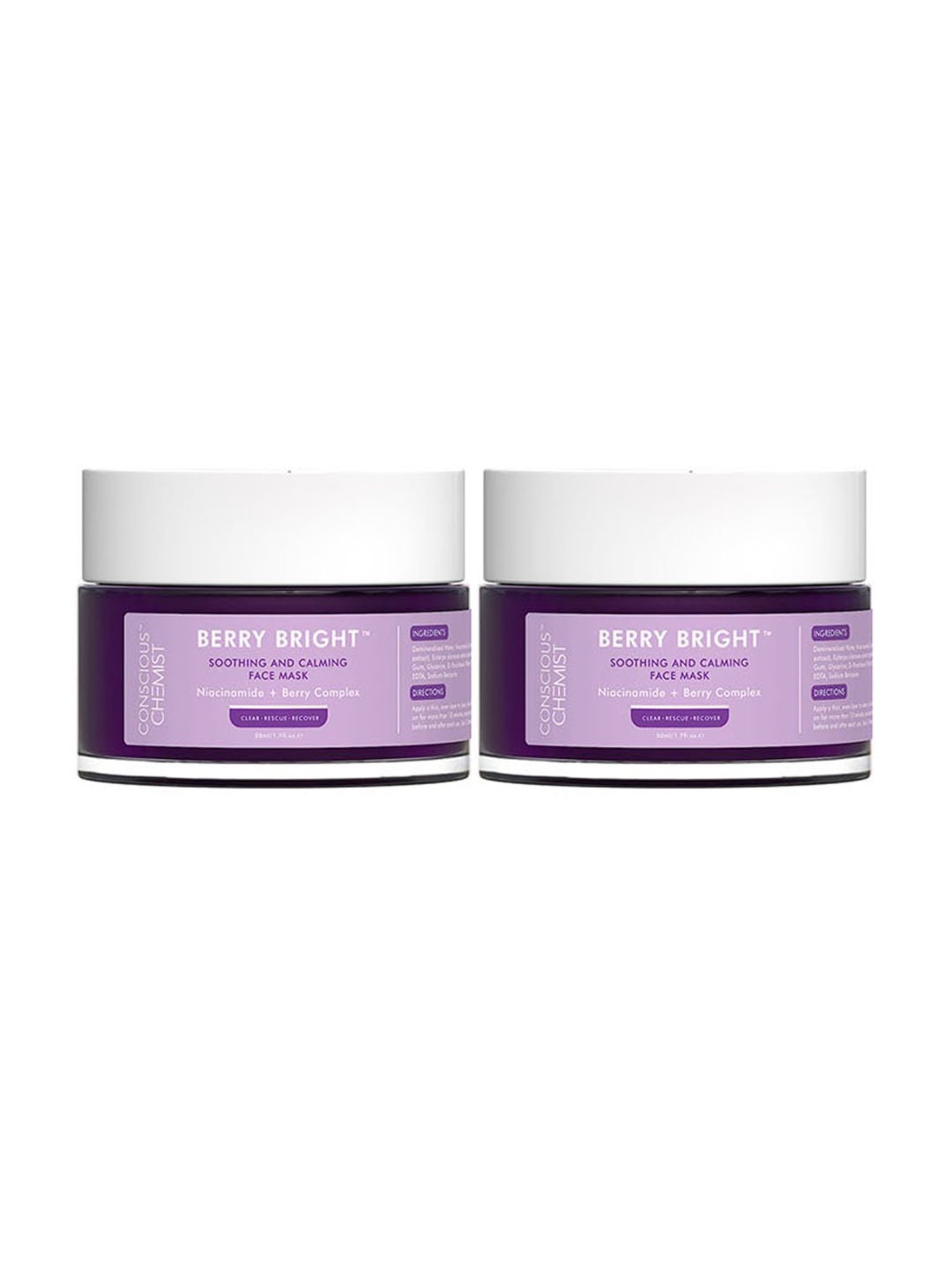 Conscious Chemist Berry Bright Face Mask (Pack of 2)