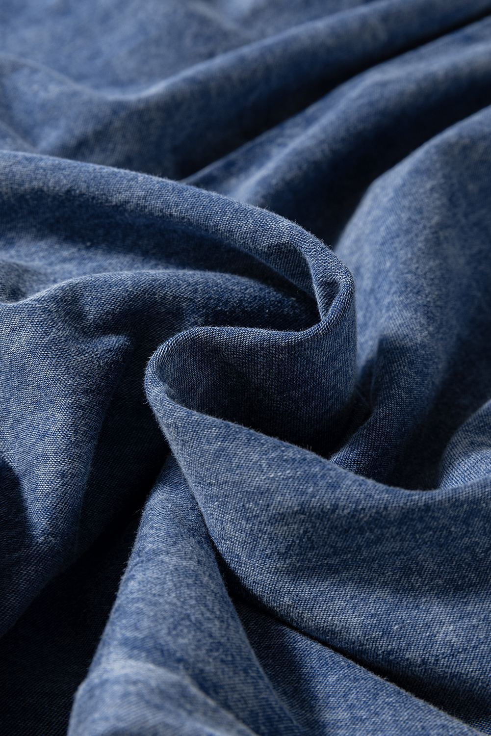 Dark Blue Plus Size Stitching Washed Flare Jeans