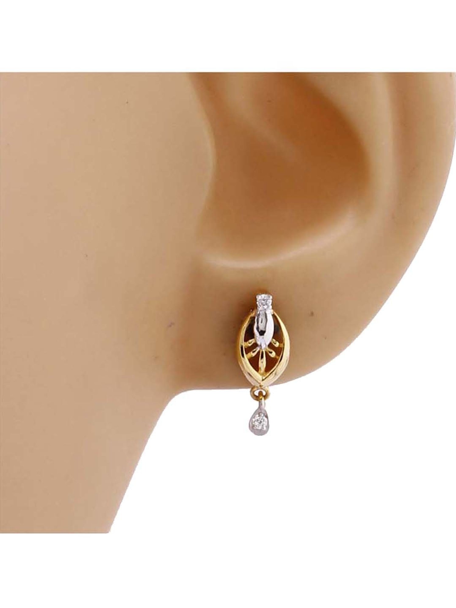 Waman Hari Pethe Jewellers 18k Gold & Diamond Earrings for Women