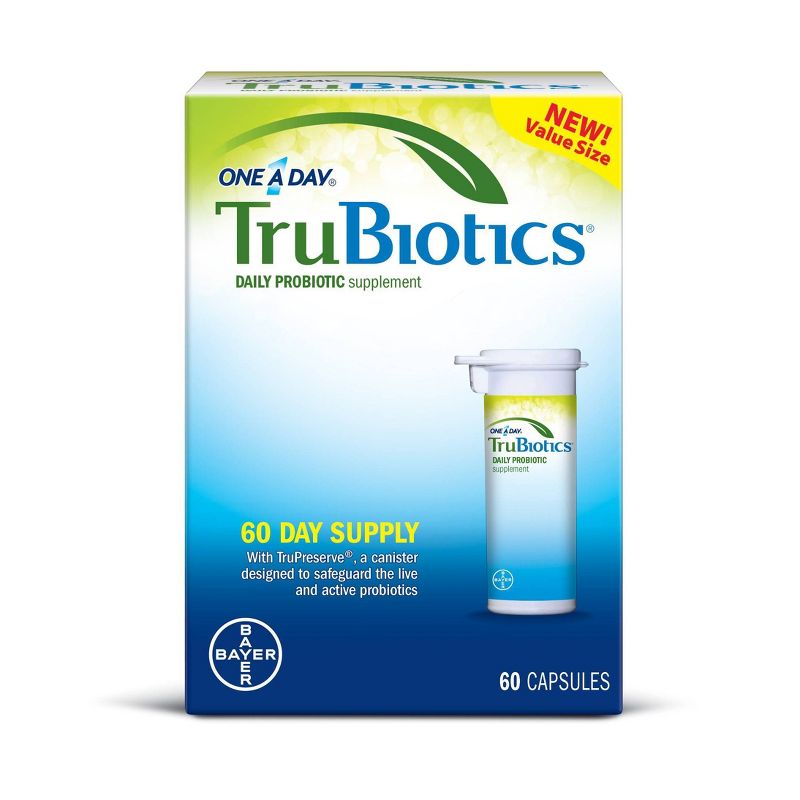 One-A-Day Trubiotics Daily Probiotic Dietary Supplement Capsules - 60ct