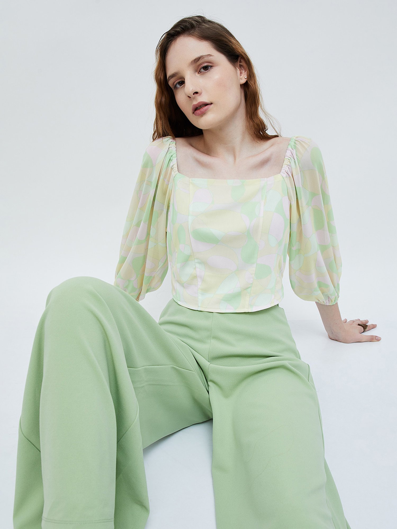 Ginger by Lifestyle Multicolored Printed Top