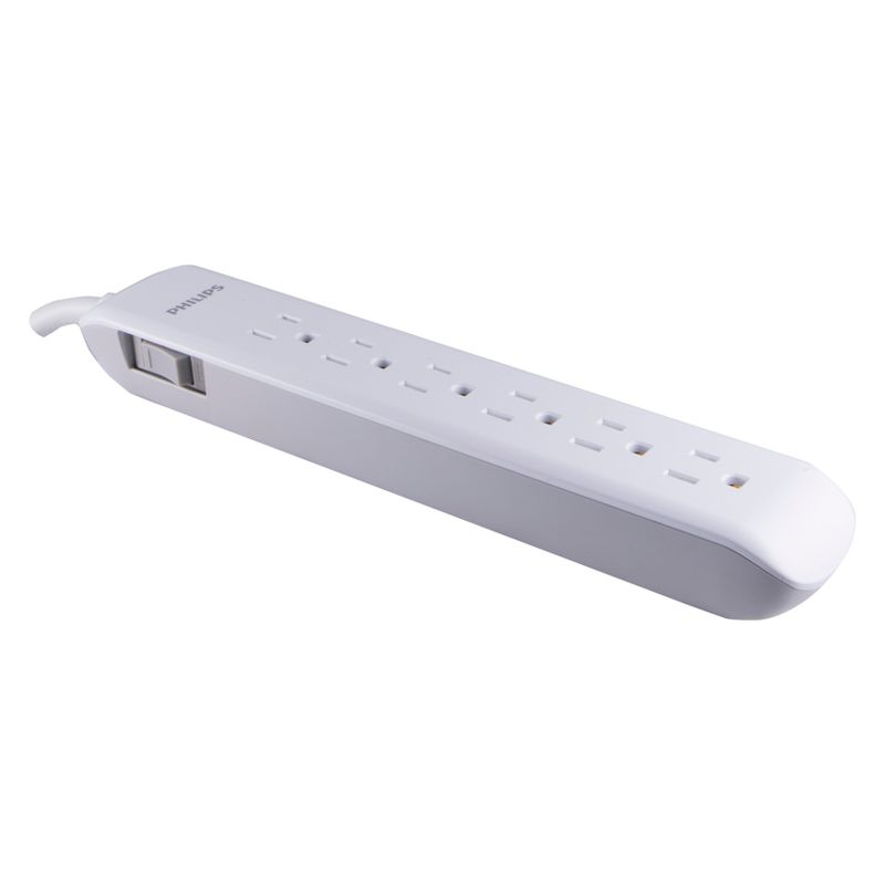 Monoprice 2 Outlet Surge Protector Wall Tap with 2 USB Charging Ports 3.4A, 450 Joules, White