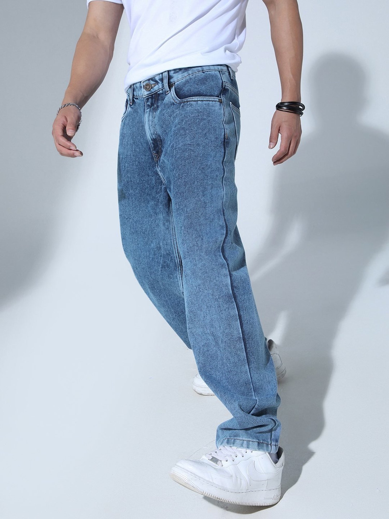 Hubberholme Blue Cotton Slim Fit Jeans