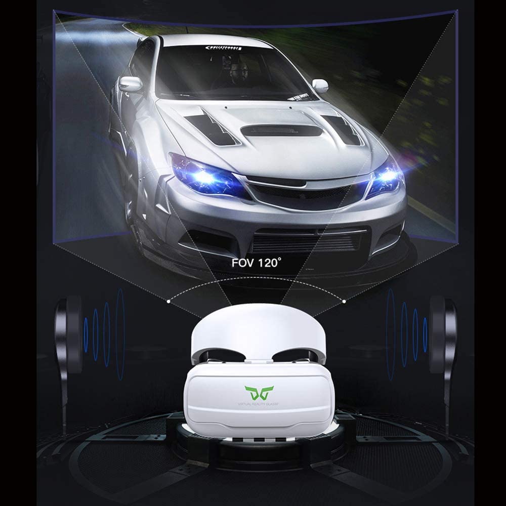 Andoer Virtual Reality Glasses 3D VR Box Glasses Headset Universal for Android iOS Windows Smart Phones with 4.7 to 6.0 Inches