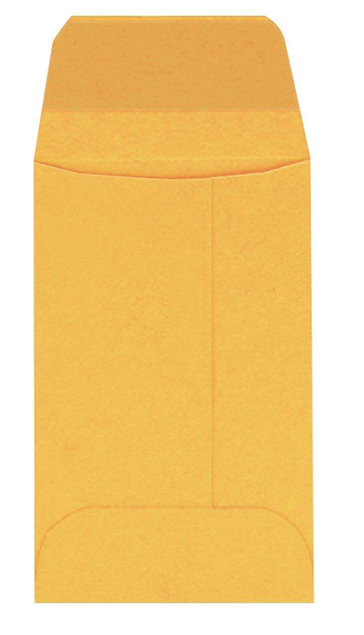 Columbian CO545 (#3) 2-1/2x4-1/4-InchCoin Brown Kraft Envelopes, 500 Count