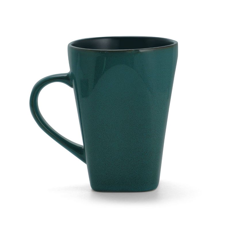 Gibson Elite 16pc Stoneware Overseas Kiesling Dinnerware Set Blue/Black