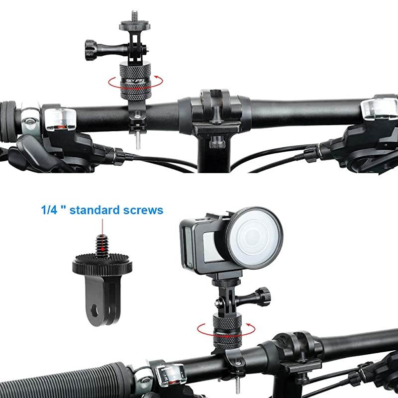 Bike Mount Compatible Action Gopro Hero 8765 OSMO Sports Geekpro Xiaomi Yi Action s