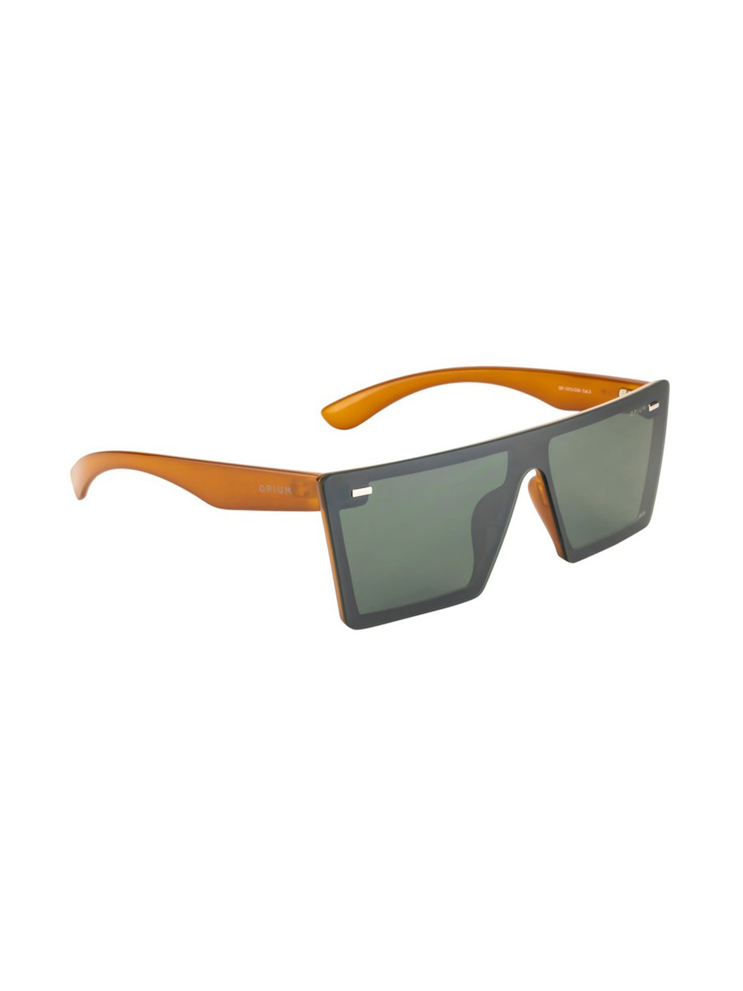 Opium Green Square Sunglasses for Men