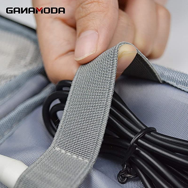 Electronics Organizer Travel Cable Bag  Electronics Accessories Case Cord Storage Bag for GadgetChargerUSBPhoneMini Tablet and More Blue