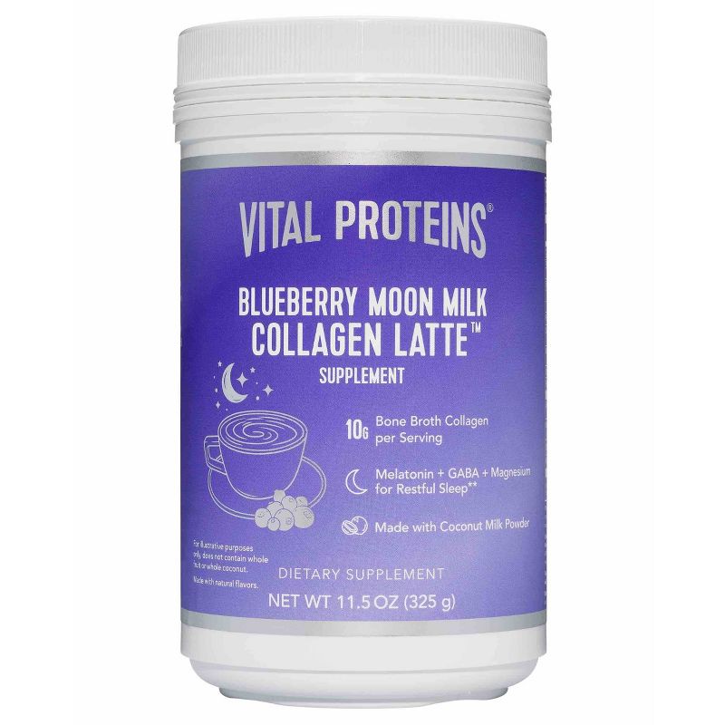 Vital Proteins Blueberry Moon Milk Collagen Latte Dietary Supplement - 11.5oz