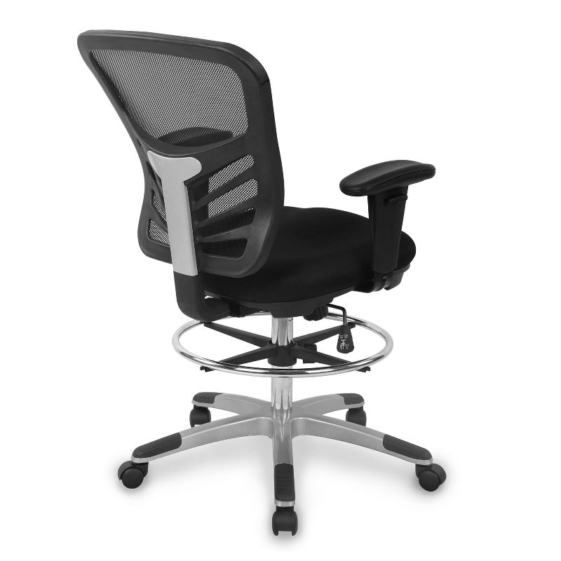 Mission Drafting Chair Black - Poly & Bark