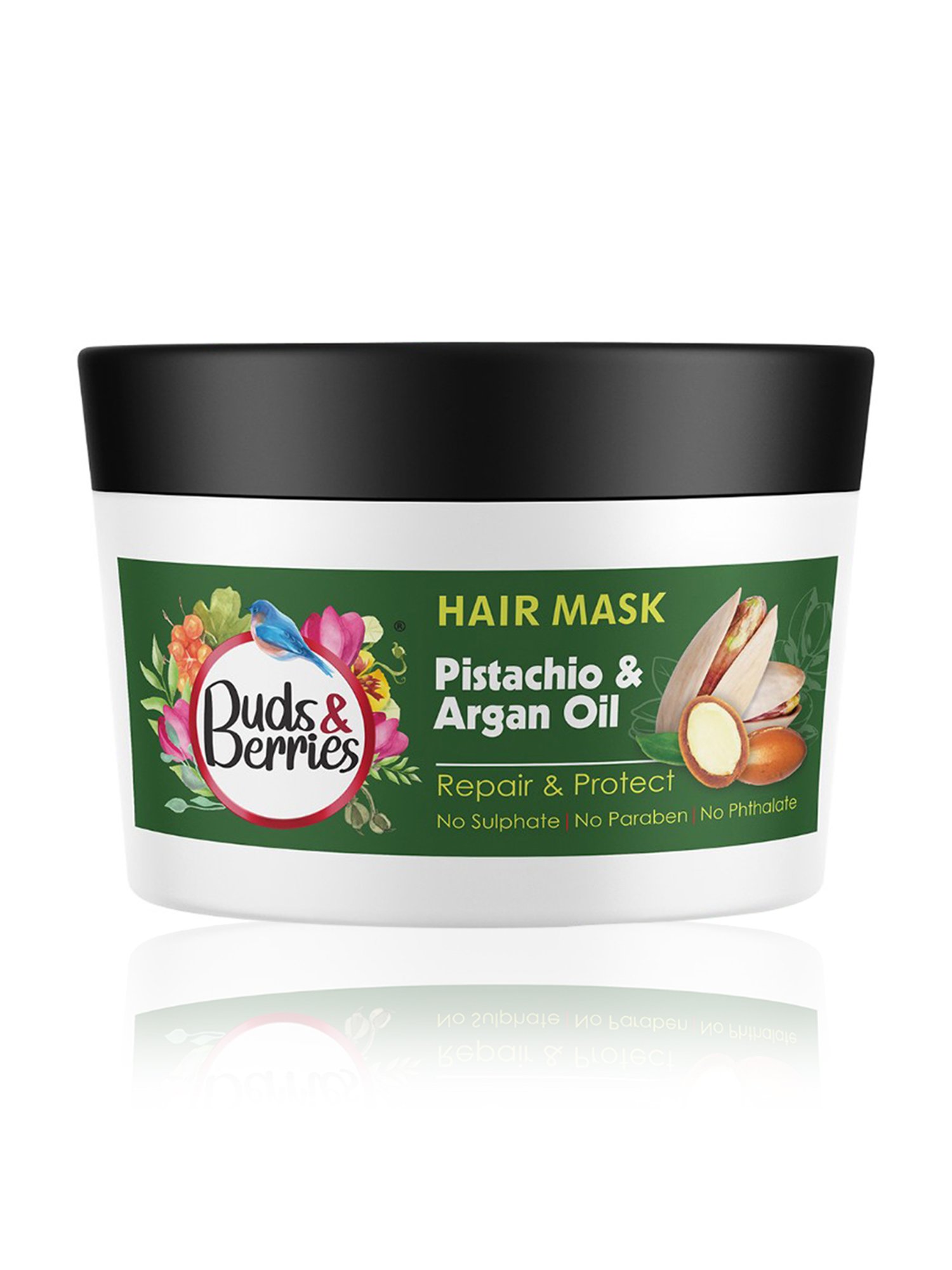 Buds & Berries Pistachio & Argan Oil Repair & Protect Hair Mask - 200 ml