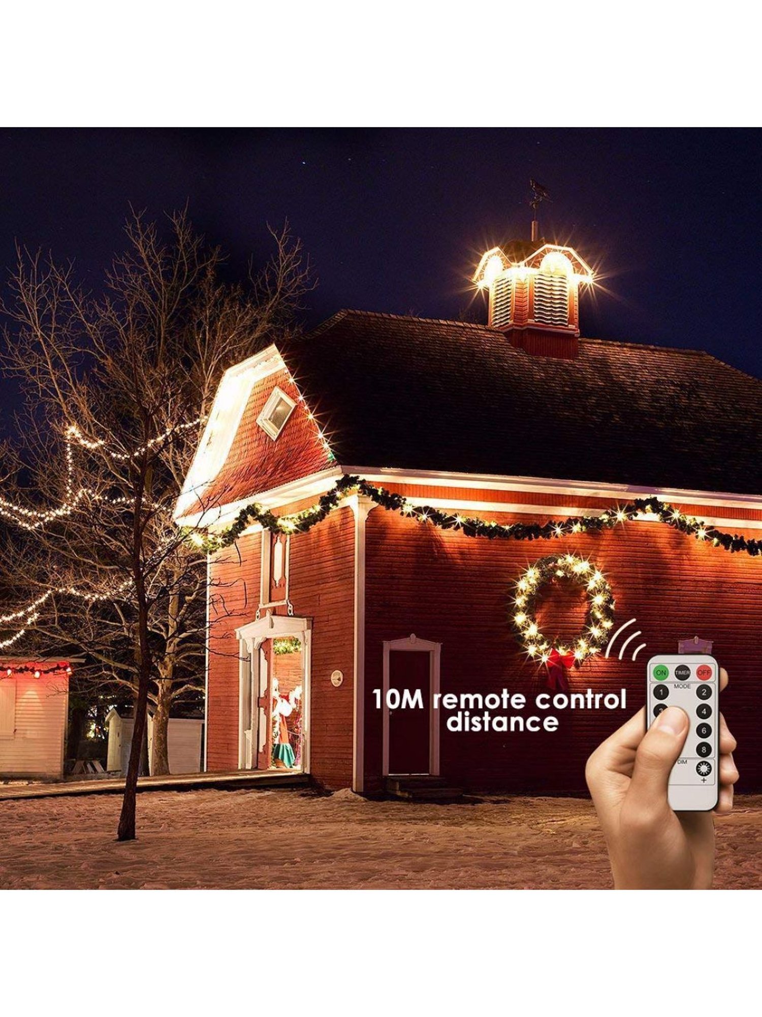 XERGY Battery Box and Remote and 8 Mode Functions Copper Wire Led Fairy String (Multicolor)