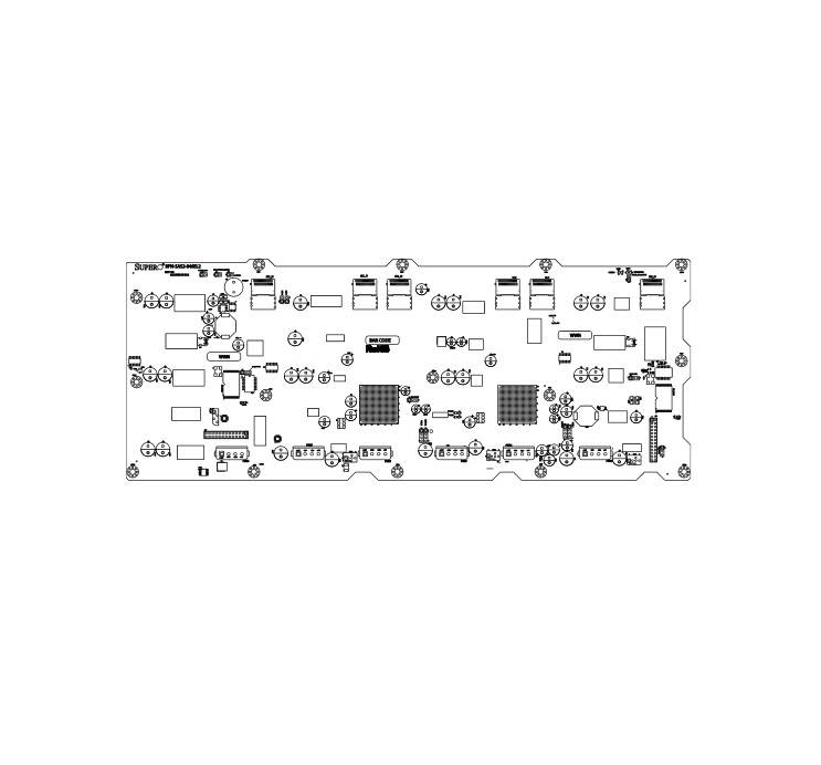 Supermicro BPN-SAS2-846EL1 4U single expander backplane, support 24x 3.5" SAS2/SATA3 HDDs