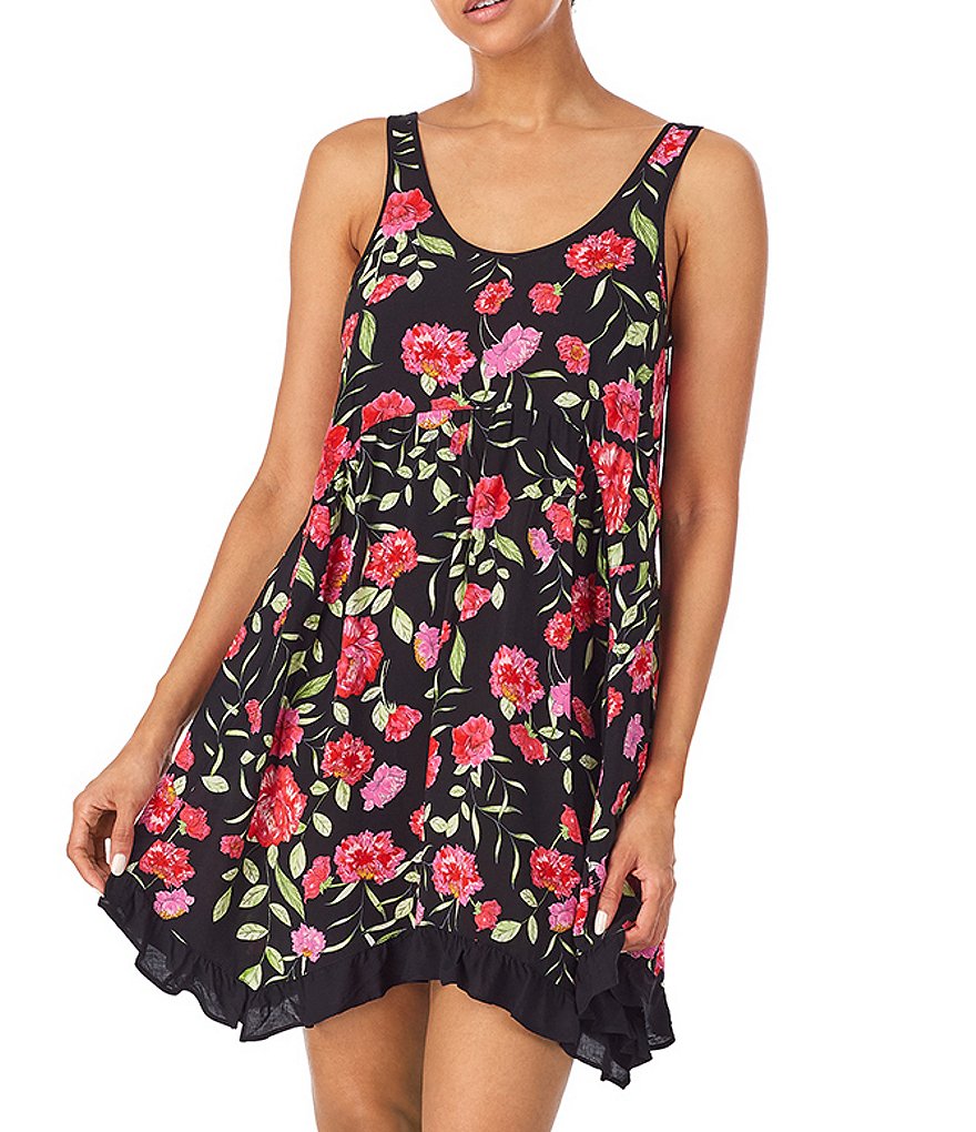 Kensie Floral Print Woven Chemise