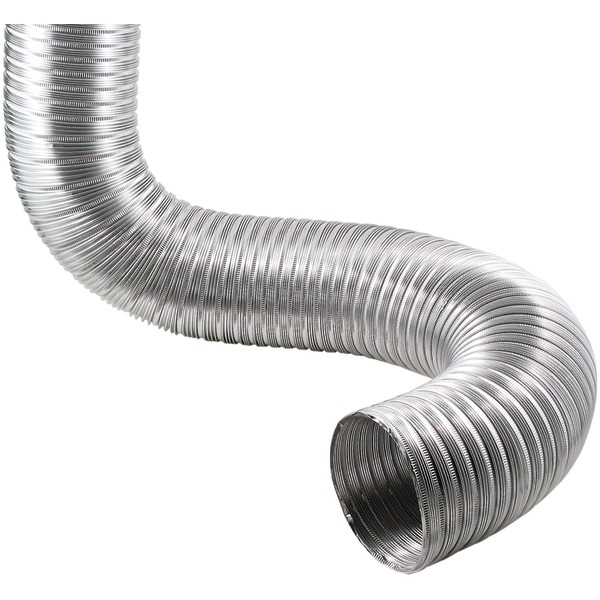 8-Ft. Semi-Rigid Flexible Aluminum Duct (4 In. Diameter)