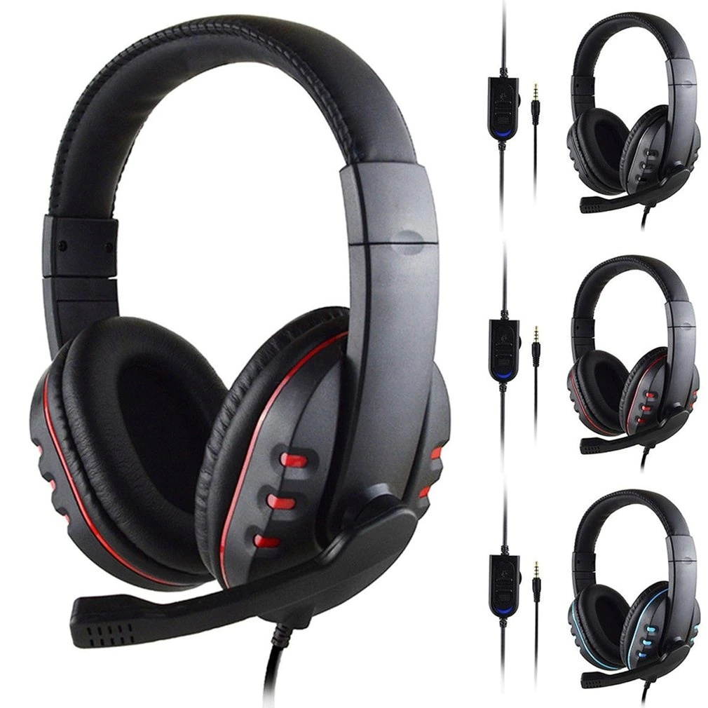 Gaming Headset Stereo Surround Headphone 3.5mm Wired Mic For PS4 Laptop For Xbox one Gamer Headphone