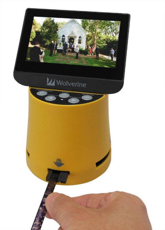 Wolverine Data 8-in-1 HD Film to Digital Converter w/4.3" LCD Screen & HDMI