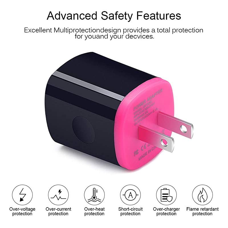 USB Type C Charger  2Port Wall Charger Power Adapter + 6ft Fast Charge USB C Cable Replacement for Samsung Galaxy S20 FE Note 20 10 9 S10 S10E S9 A50 A51 A10E A20 A30 A60 A70 A01 A11 A21 A71