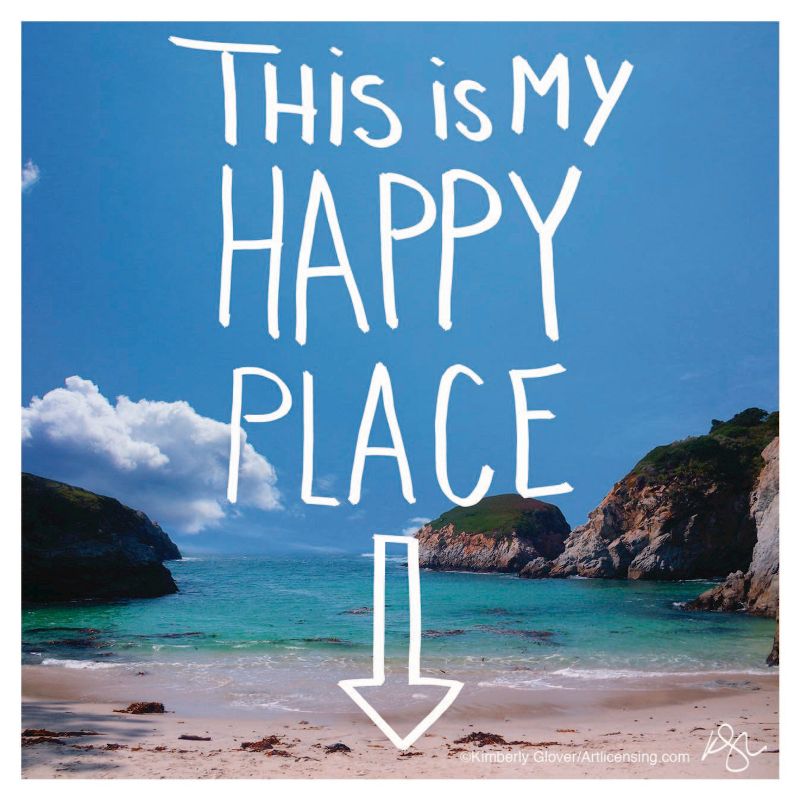 Thirstystone This Is My Happy Place Coaster Set of 4