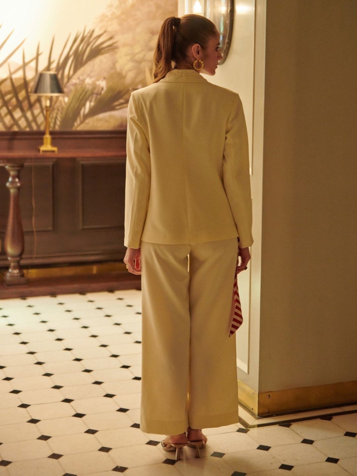 Cin Cin Off White & Red Stripes Audace Party Edit Grazia Jacket With Pant