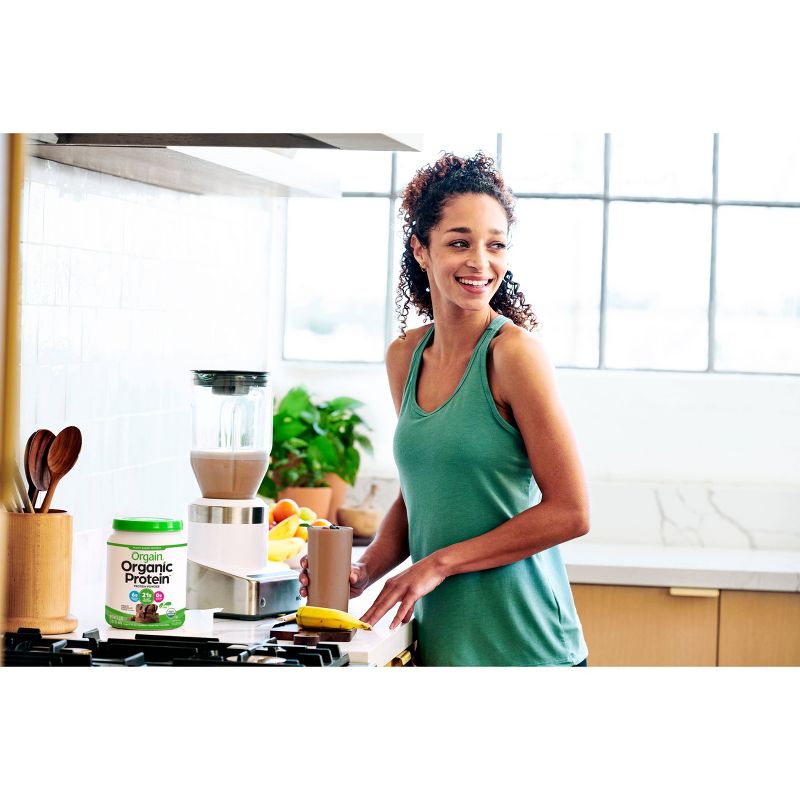 Orgain Organic Vegan Plant Based Protein Powder - Creamy Chocolate Fudge - 16.32oz